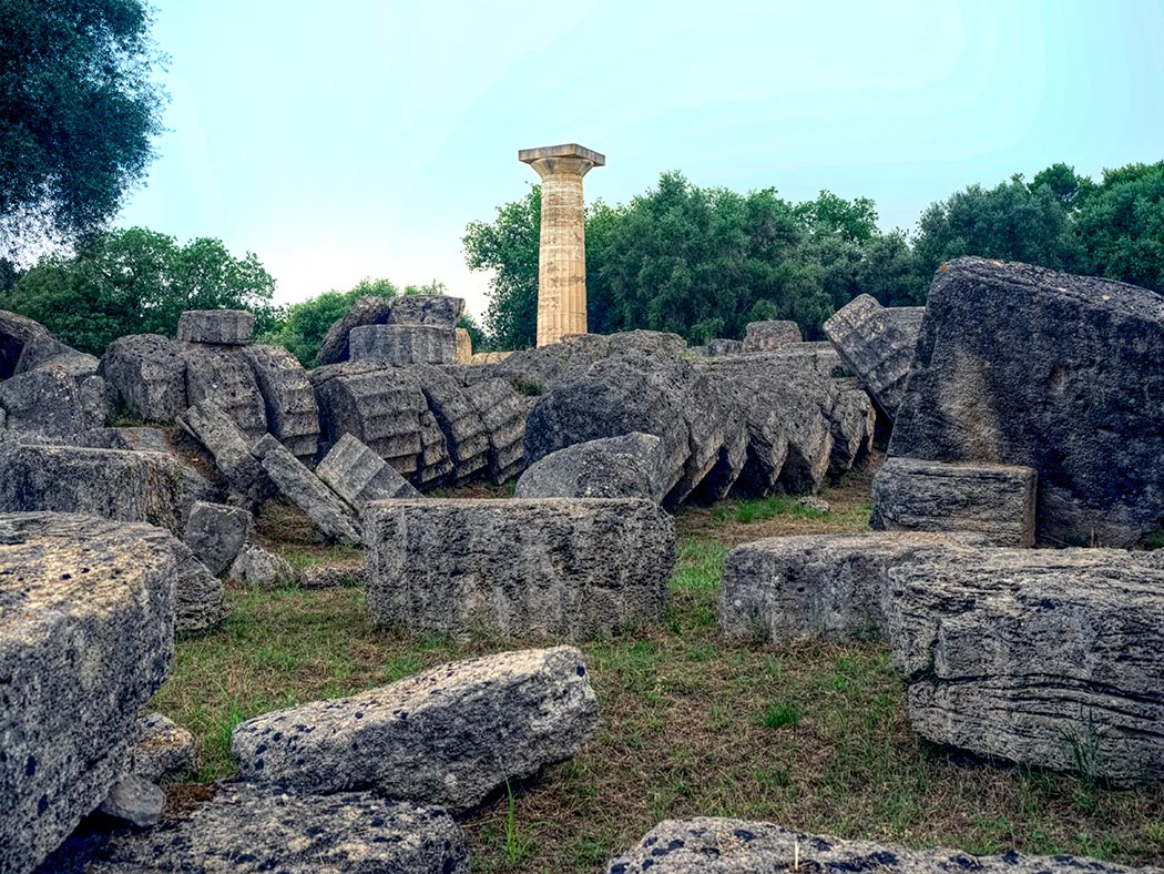 Greece-Olympia-Ancient-Sanctuary-Temple-of-Zeus